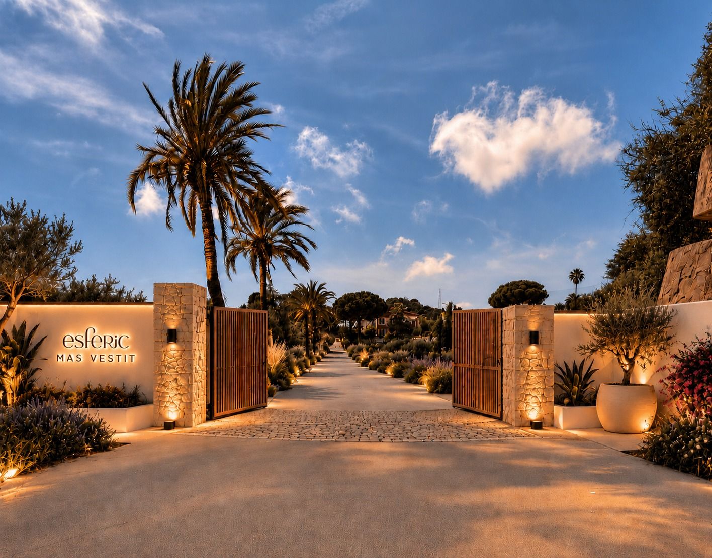 Entrada de la finca Esferic Mas Vestit